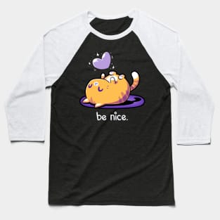 Cute Funny Cat Lover Artwork Baseball T-Shirt